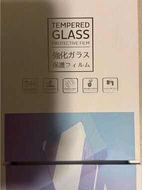 Tempered Glass Protective Film Screen Protector - White and Blue